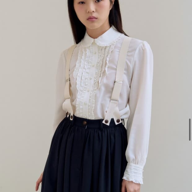 플레따 오버롤 스커트 네이비 S