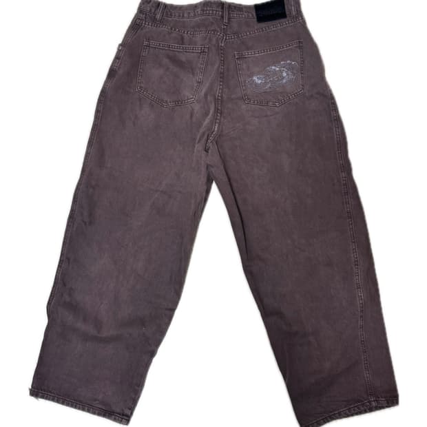 스웨이드 브라운 데님팬츠 L