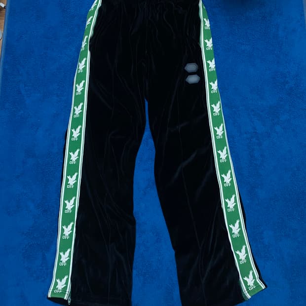 {[정품][새상품급]}오프화이트 바지 트랙 팬츠 블랙