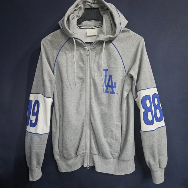 MLB 다저스 프린팅 그레이 남성 오버핏 95 후드집업 