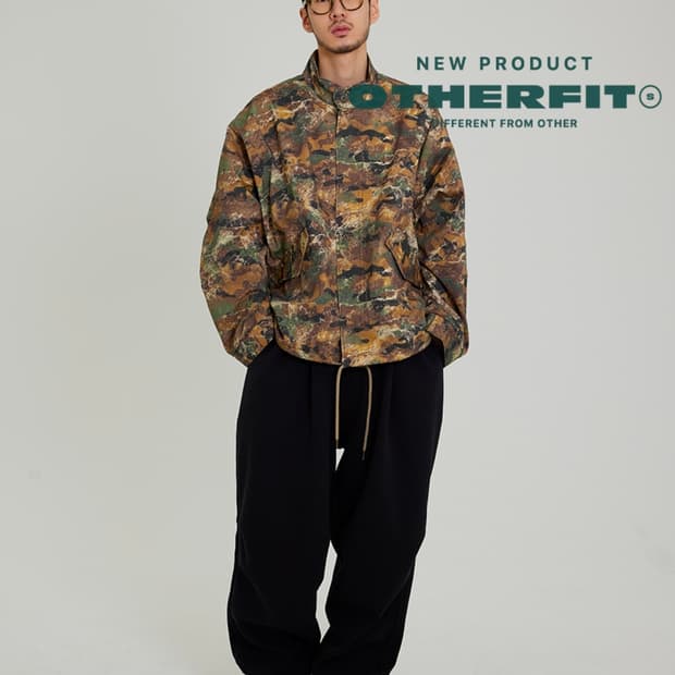 아더피츠 숏 카멜 야상 모즈 코트 m65