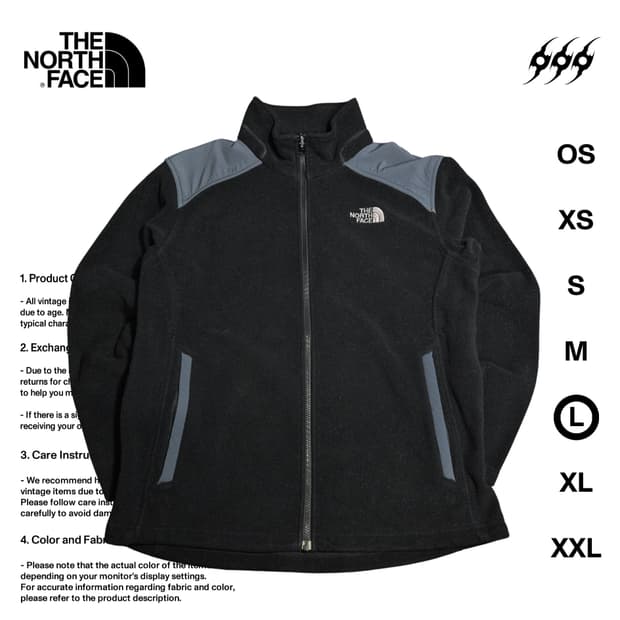 노스페이스 플리스 100사이즈 집업자켓