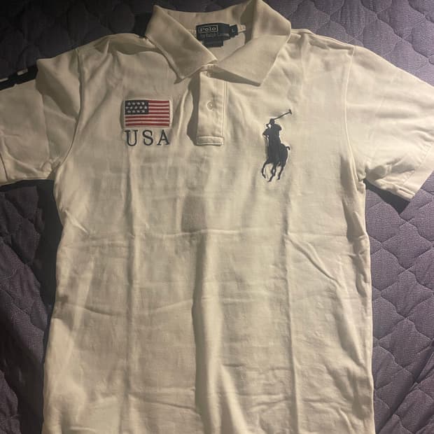 폴로 랄프로렌 치프키프 성조기 카라티