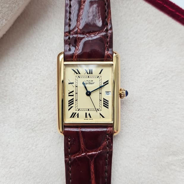 까르띠에 빈티지 탱크머스트 XL 샴페인다이얼 (정품보증서)