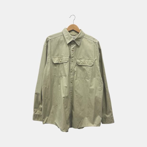 엘엘빈 L.L.Bean 포켓 워크 긴팔 셔츠 코튼 연카키