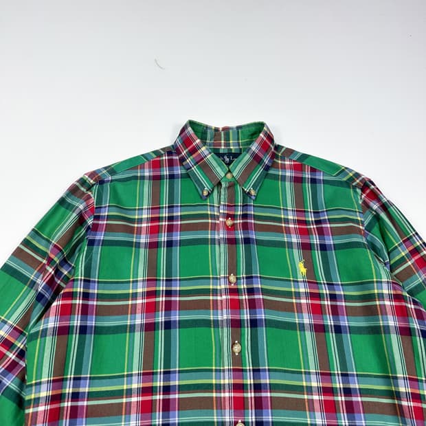 폴로 랄프로렌 포니 클래식 체크셔츠 (S)