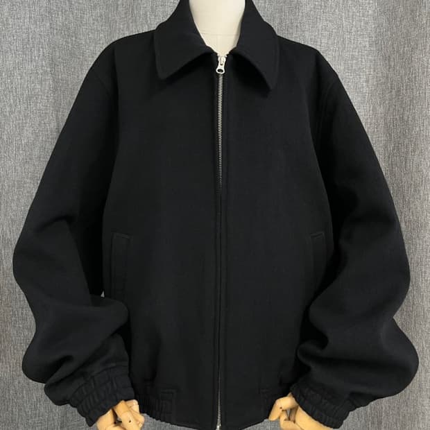 쿠어 버진 울 오버사이즈 블루종 자켓/#3543