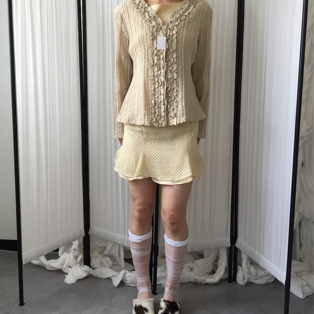 frill line detail jacket