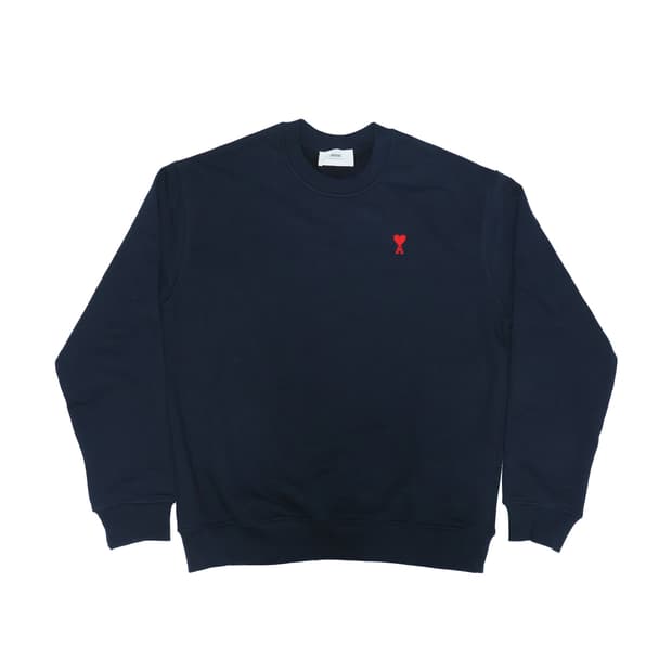 [정품]아미(AMI) 25FW 하트로고 맨투맨 네이비 XL