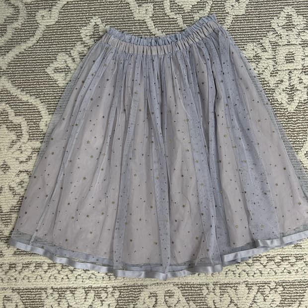 모리걸 하구미깔 샤스커트 별패턴 연보라색