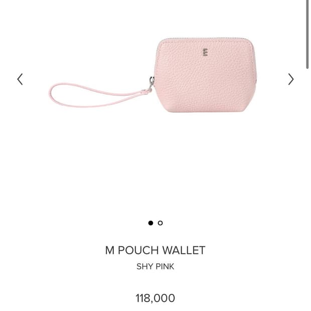 미닛뮤트 m pouch wallet 엠 파우치 월렛 지갑 샤이 핑크