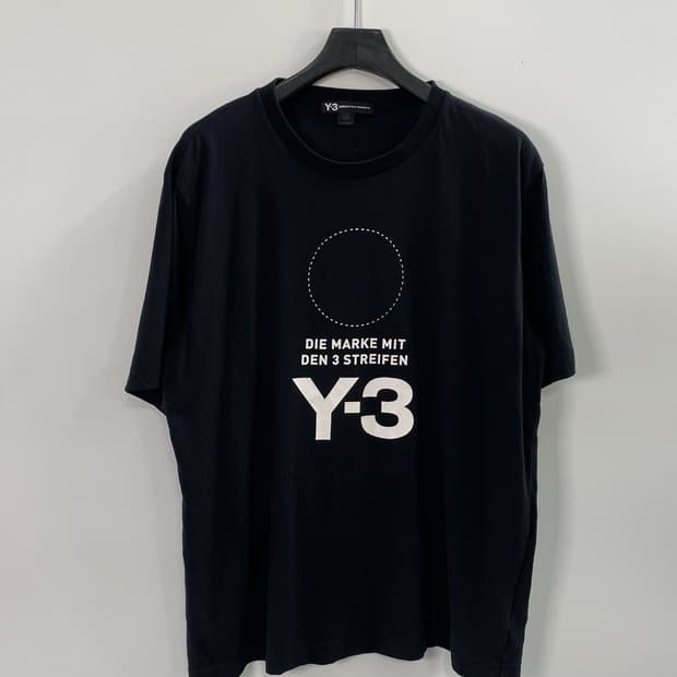 Y-3 요지야마모토 로고 반팔티 (on.1648)