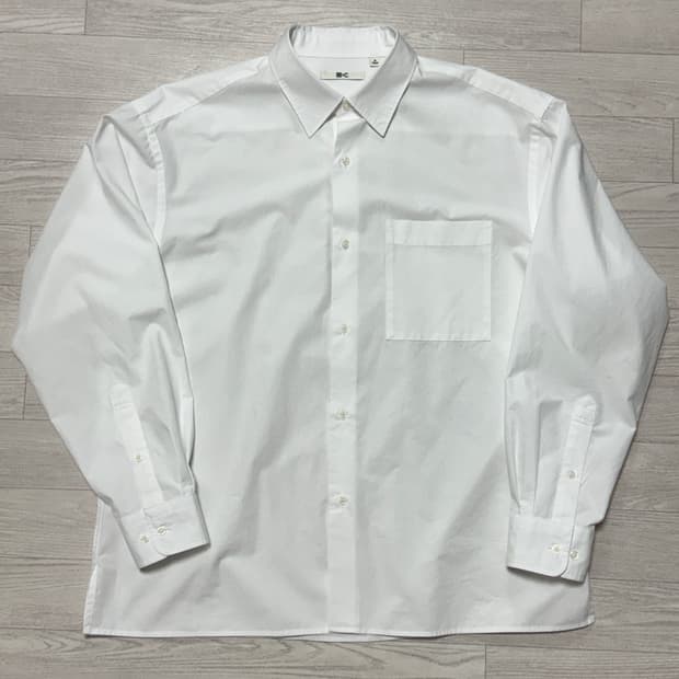 유니클로C 브로드클로스 오버사이즈셔츠 화이트 M