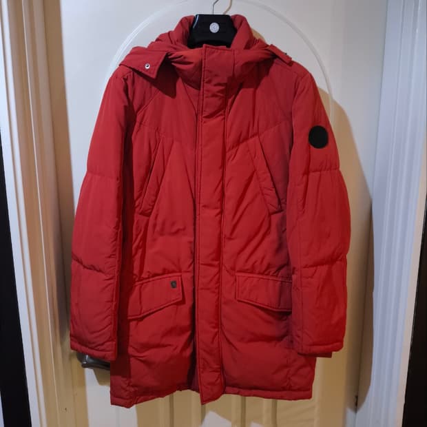 95 까스텔바작 패딩 점퍼 레드