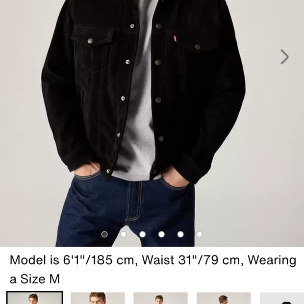 리바이스 스웨이드 트러커 구매합니다.