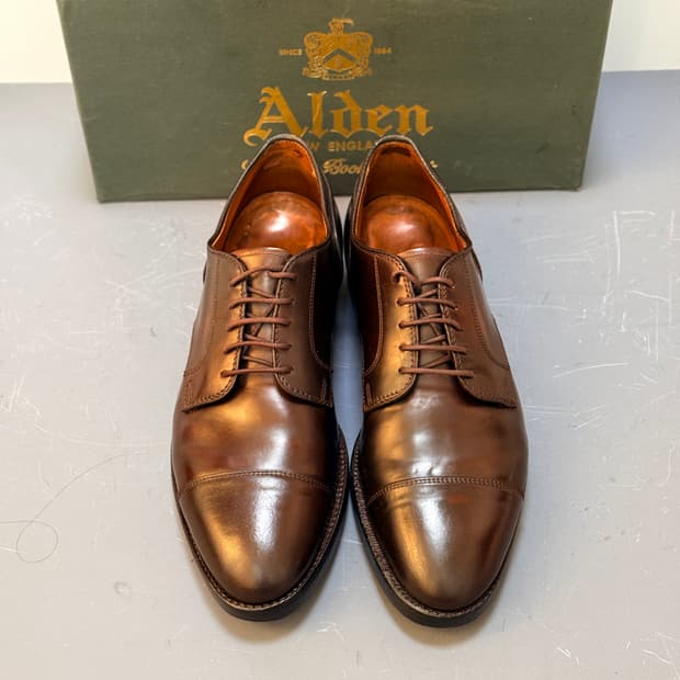 [10.5D] 알든 2160 컬러 8 코도반 스트레이트 팁 더비 