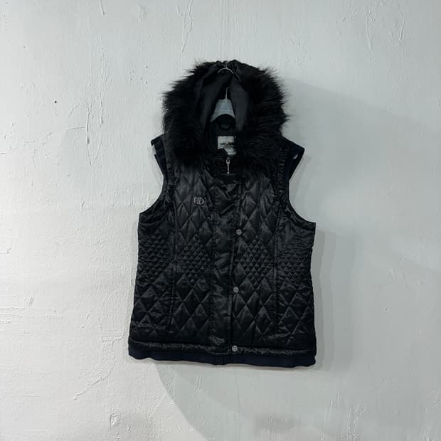 할리데이비슨 퀼팅 조끼 여성M