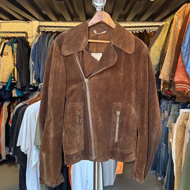 헤비 리얼레더 스웨이드 자켓 우먼스