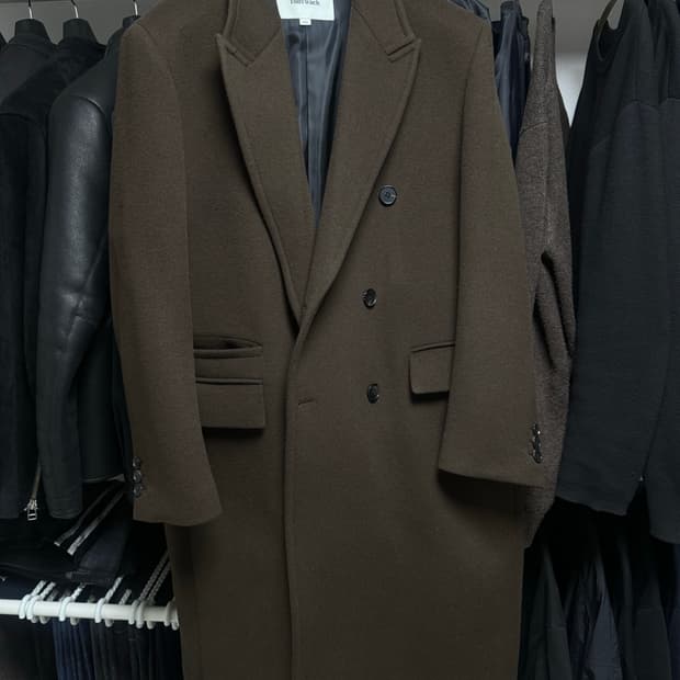 토니웩 브라운 더블 코트