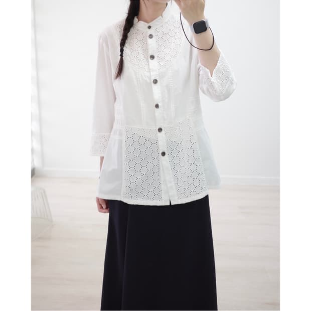 Vie paisible dot blouse 상품이미지1