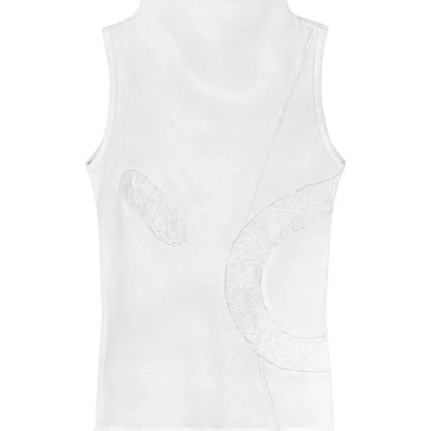 본네 spiral sleeveless top 화이트 