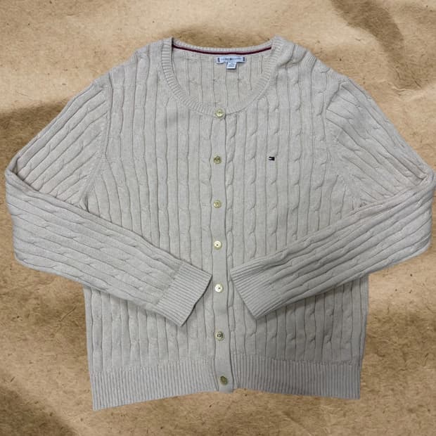 타미힐피거 XXL 니트 가디건