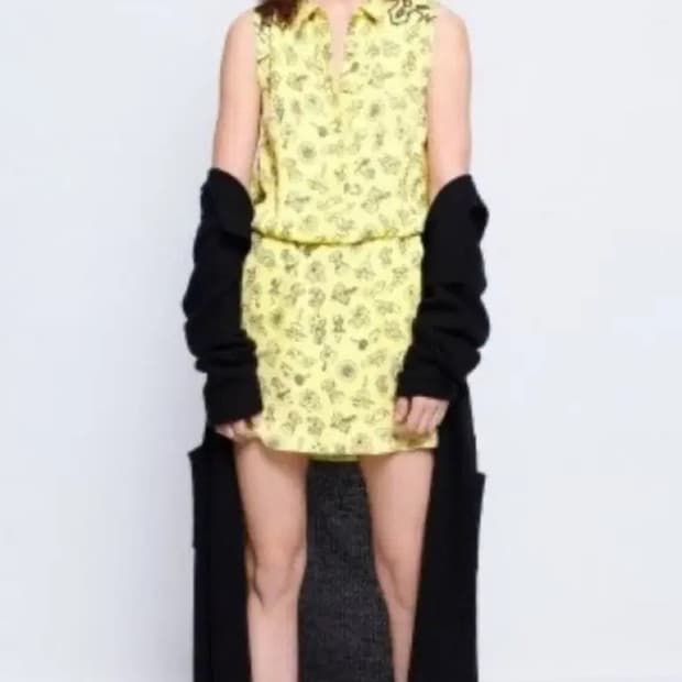 쟈딕앤볼테르 실크 미디 원피스