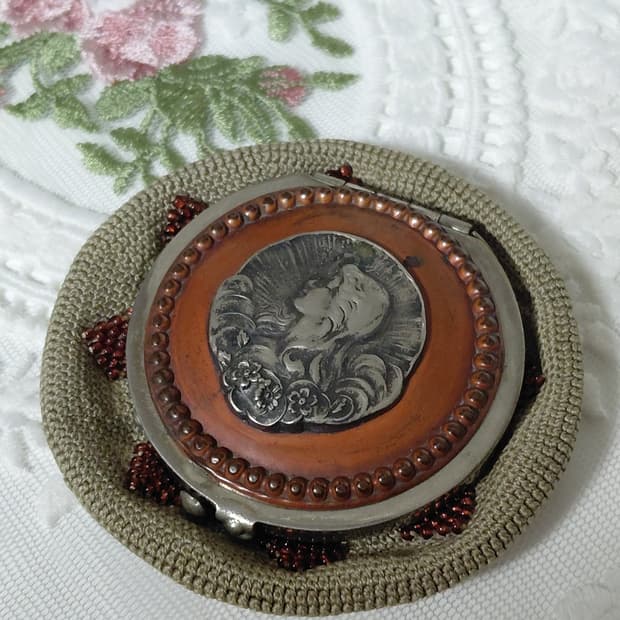 Antique) 1890s 메쉬 동전지갑