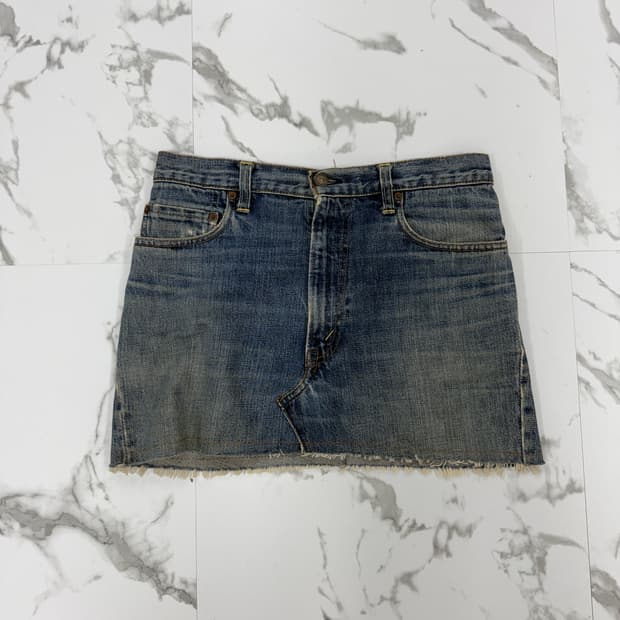 Levi's USA 리바이스 517 커스텀 리메이크 데님 스커트