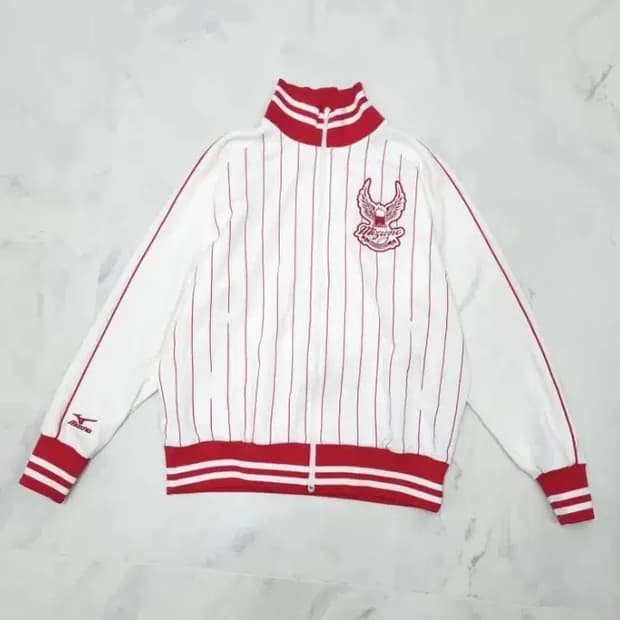 미즈노 야구 트랙탑 져지 티셔츠 100