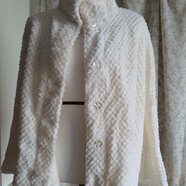 [모리걸] 아이보리 뽀글이 포켓 케이프 2종류 일괄