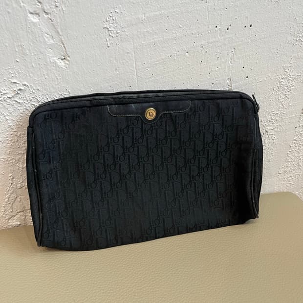 DIOR 크리스찬 디올 오블리크 파우치 Made in FRANCE