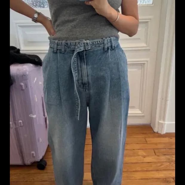 에토스 벨티드 데님 미듐 