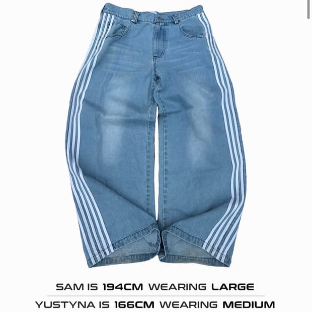 (구매)heavencanwait TRACK JEANS BLUE