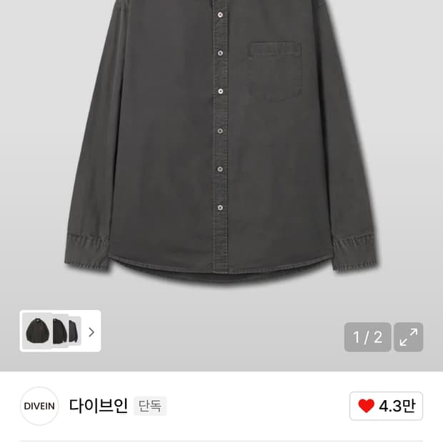 다이브인 셔츠