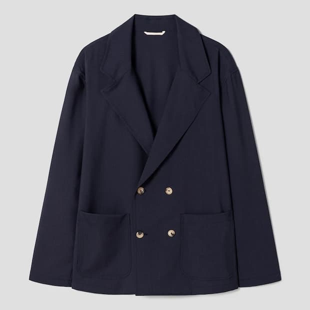 드본팩쳐 네이비 더블 블레이저 50사이즈 새제품