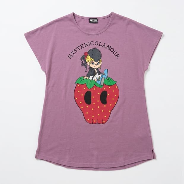 히스테릭글래머 스트로베리 그래픽 반팔티
