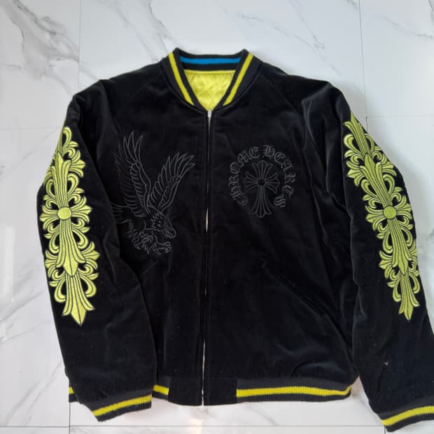 새상품 크롬하츠 매티보이 세메터리 수베니어 스카잔 리버서블 자켓 2XL