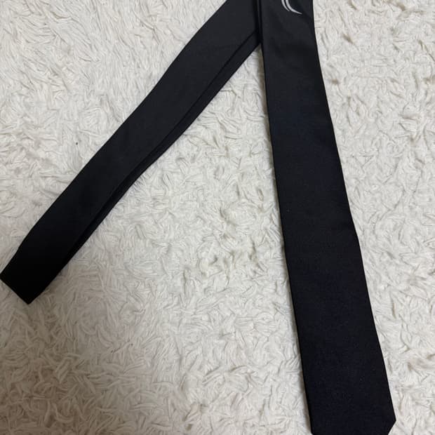 디올 블랙 실크타이