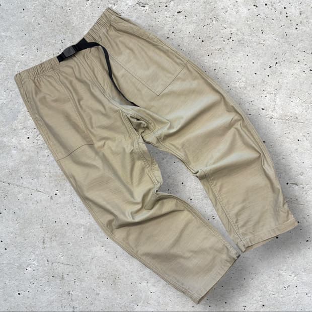 [L] 그라미치 코튼 면바지 벨트 팬츠 베이지 B489