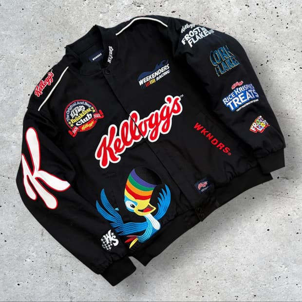 [M] 위캔더스 x 켈로그 호랑이 레이싱 자켓 블랙 B523
