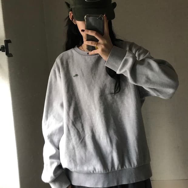 라코스테 연그레이 맨투맨