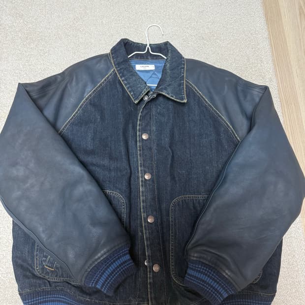 셀린느 테디자켓 코튼데님 XL(사이즈구하기힘듭니다)