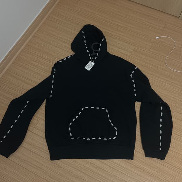 캐피탈 플리스 마리오네트 후드 스웨트셔츠 블랙