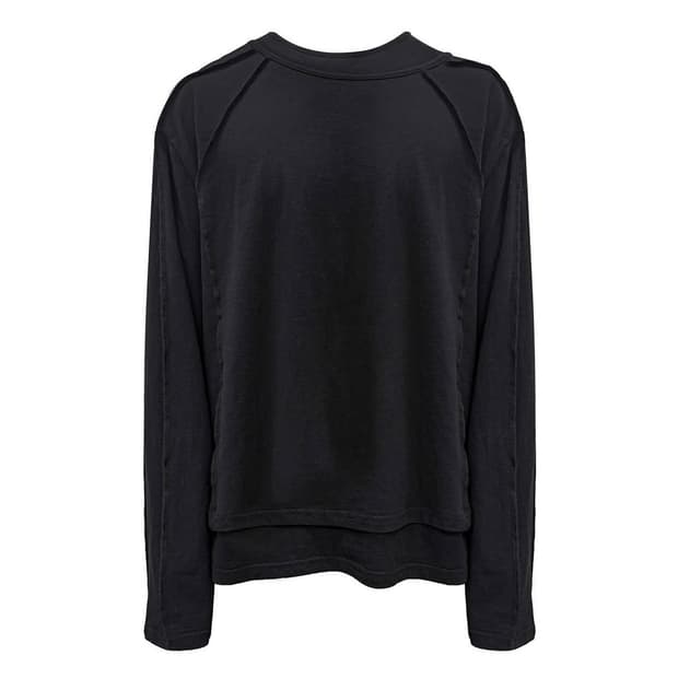 Asymmetrical Neckline 더블레이어 롱슬리브