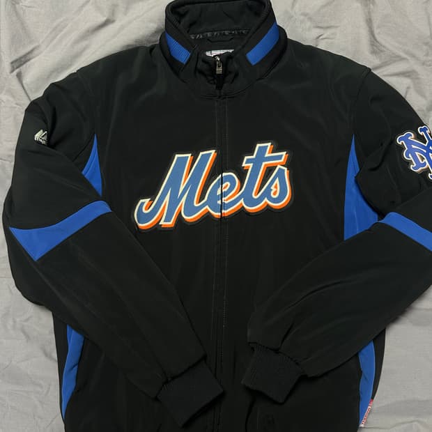 마제스틱 뉴욕메츠 트레이닝탑 M