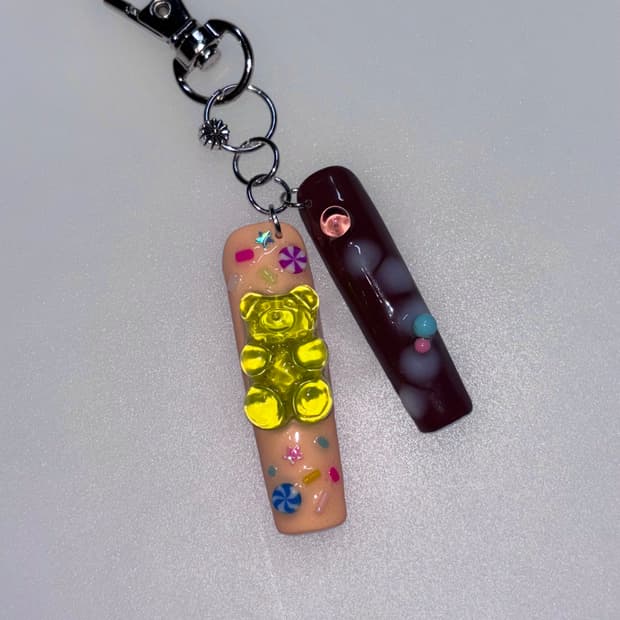 네일 팁 키링 nail tip keyring 