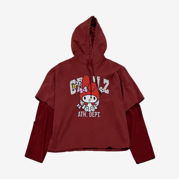 RED MY MELODY LAYERED LONG SLEEVE