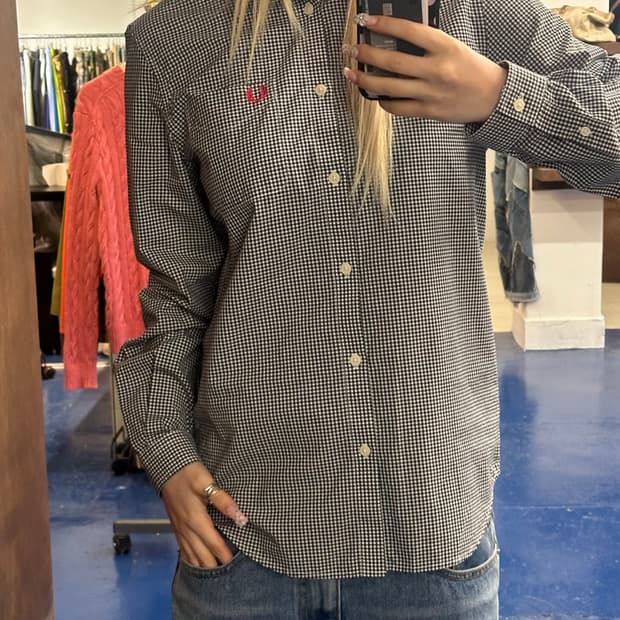 Fred perry 프레드페리 체크셔츠