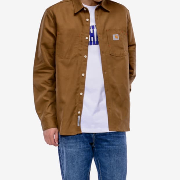 칼하트WIP 토니셔츠 브라운L/S TONY SHIRT - m